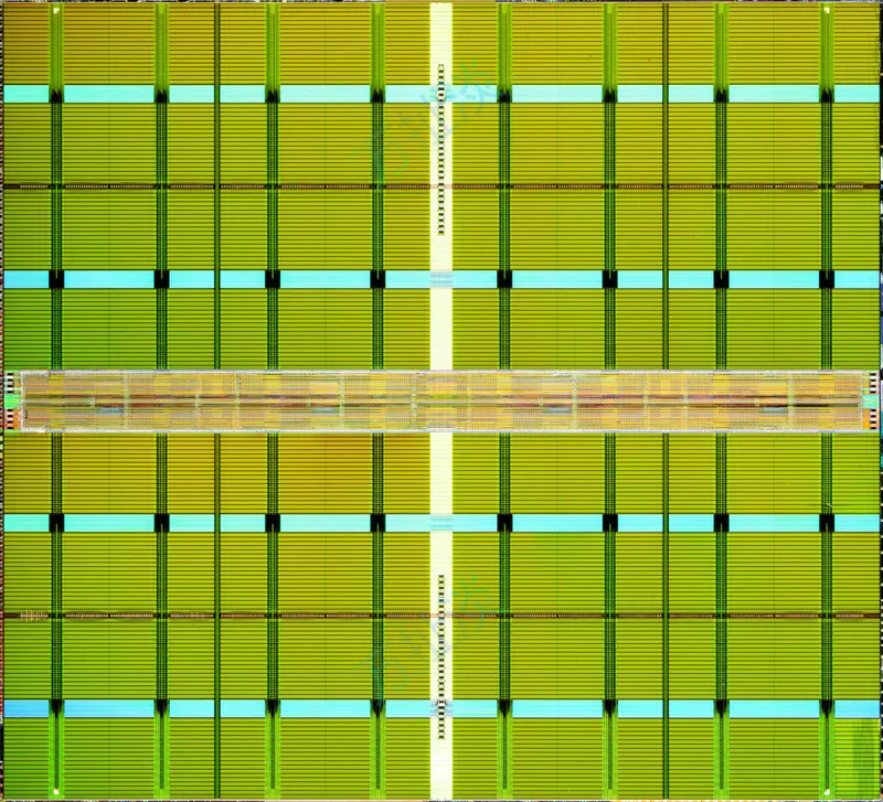 HBM2e DRAM Die (9.58 × 10.53 × 0.06 mm)